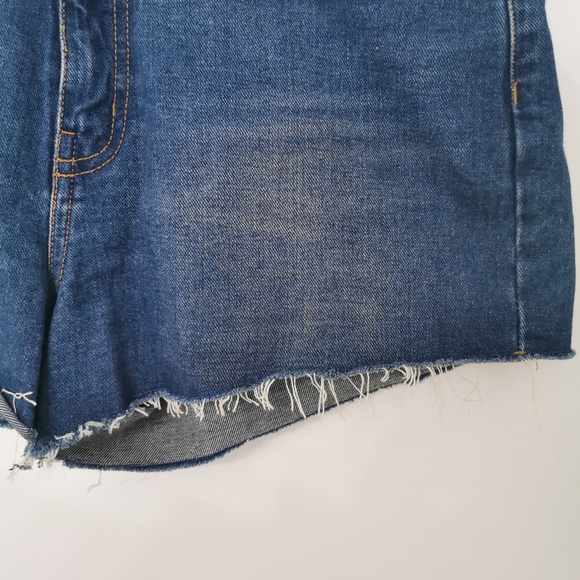 Frank and Oak The Stevie Cutoff Short in Blue - Picture 4 of 16